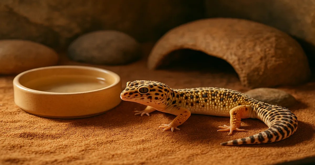 Stop Your Leopard Gecko Digging Under Her Water Dish